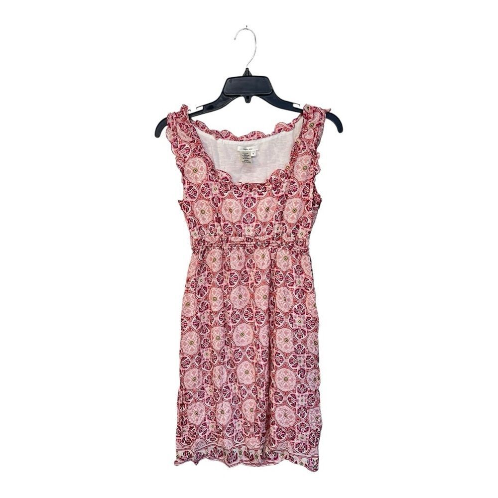 Sophie Max | Pink Silk blend Round Neck Sleeveless Midi Dress M